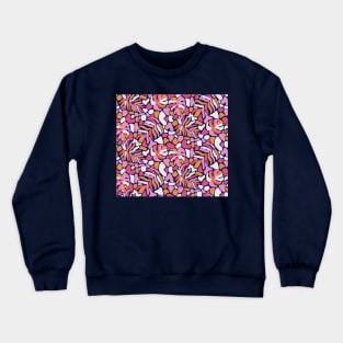 Matisse Pink Tropical Leaves Crewneck Sweatshirt